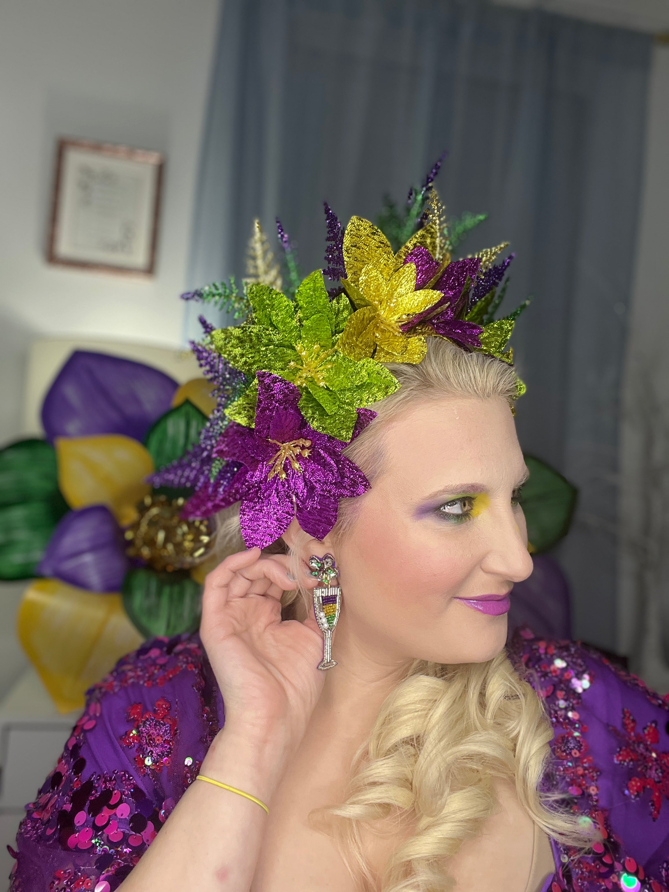 Mardi Gras Flower Crown