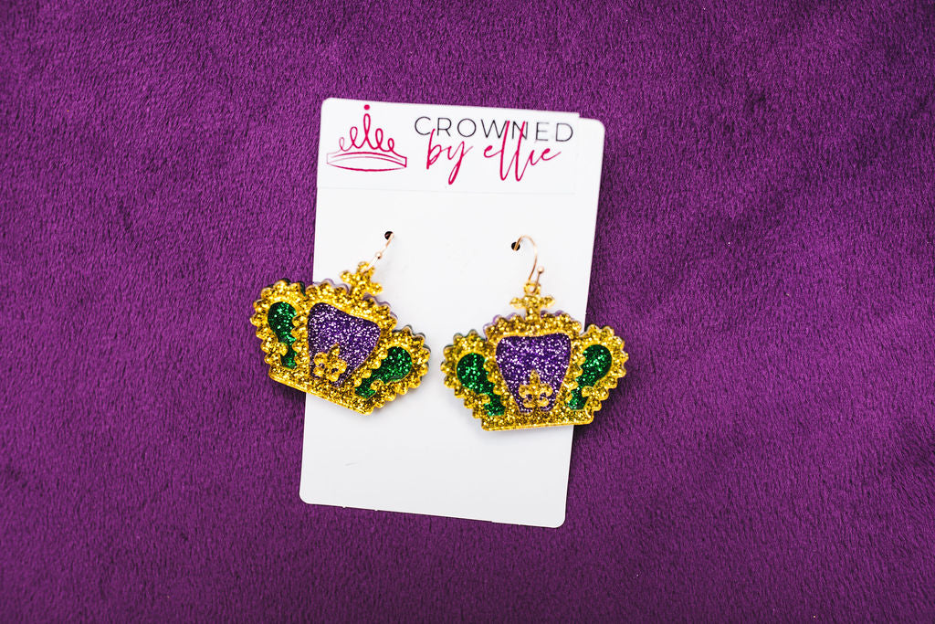 Queen's Crown Earrings - Crowned By Ellie