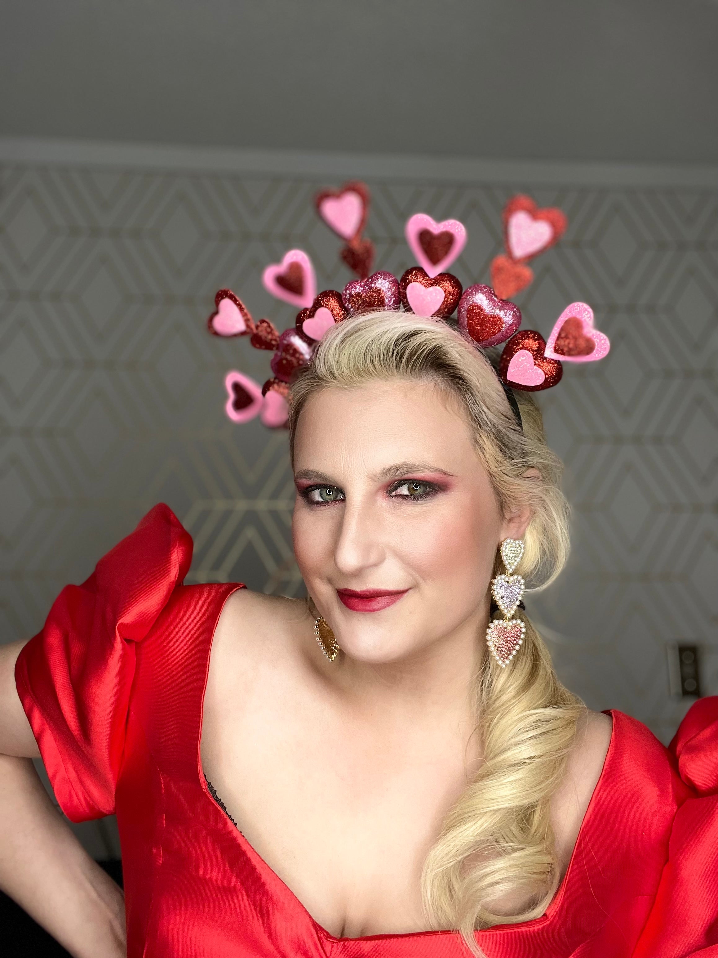 Valentine's Day retro Heart Headpiece - Crowned By Ellie