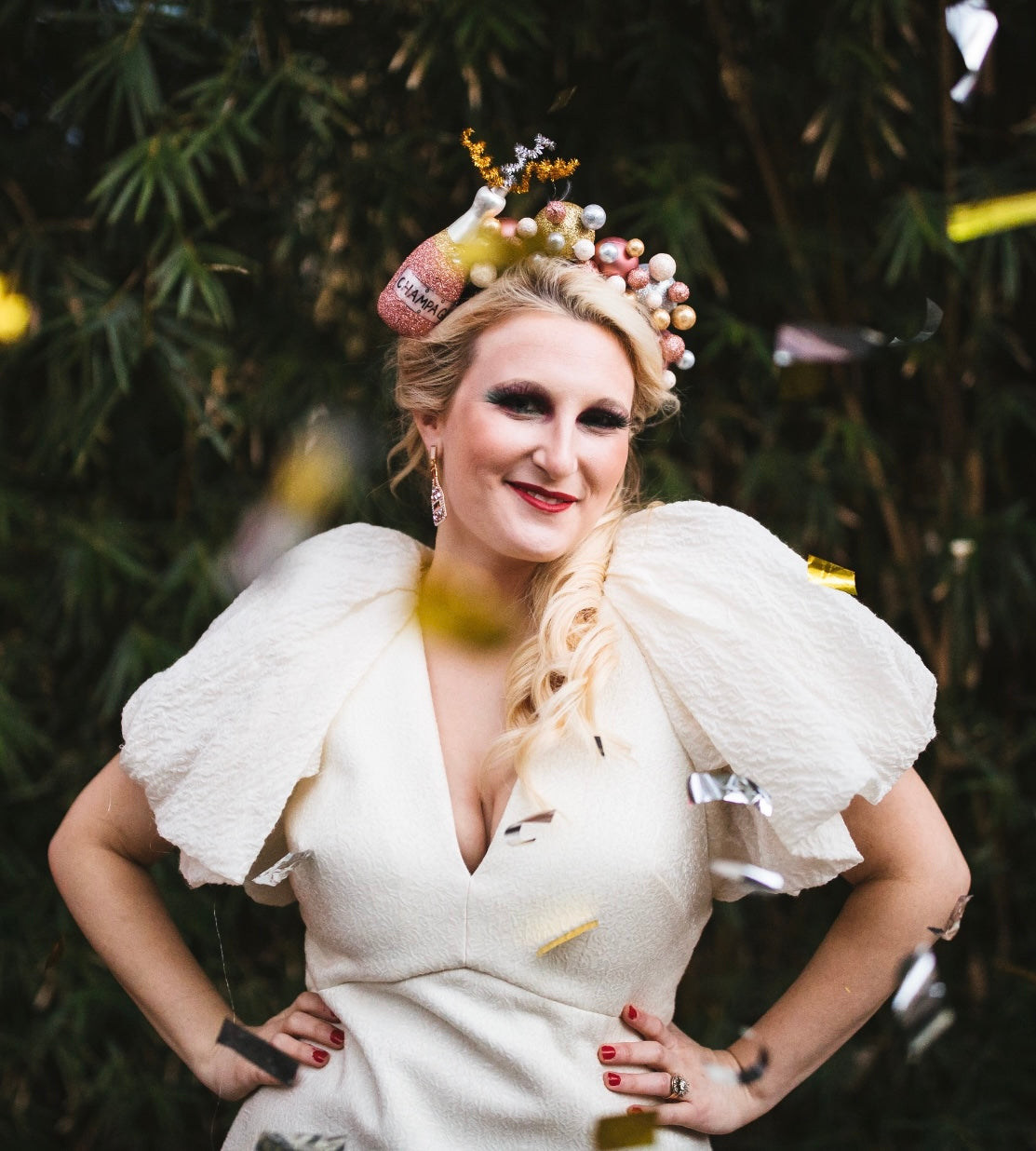 Champagne Bottle Headpiece - Crowned By Ellie