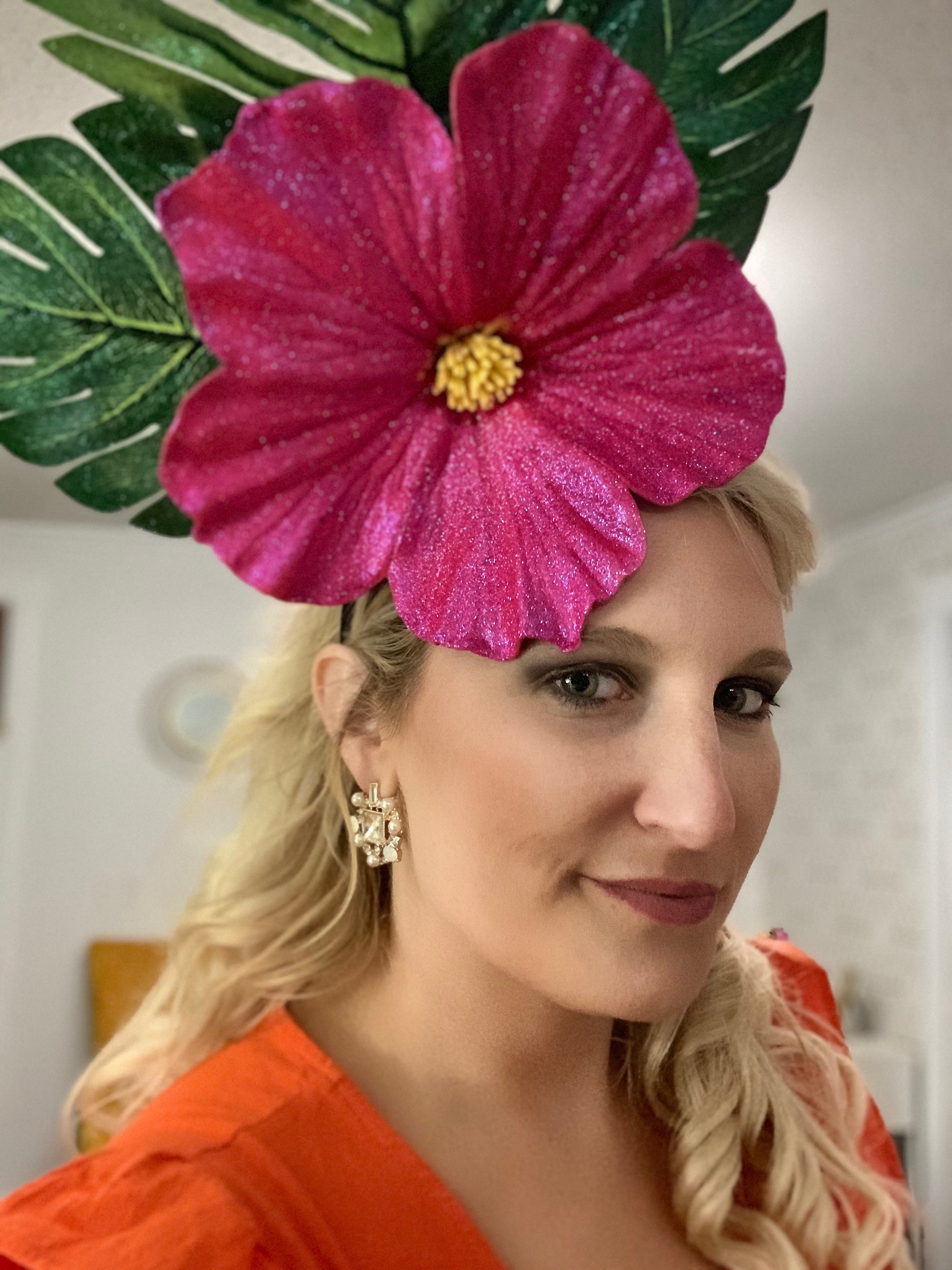 Summer Hibiscus Flower Headpiece - Large - Crowned By Ellie