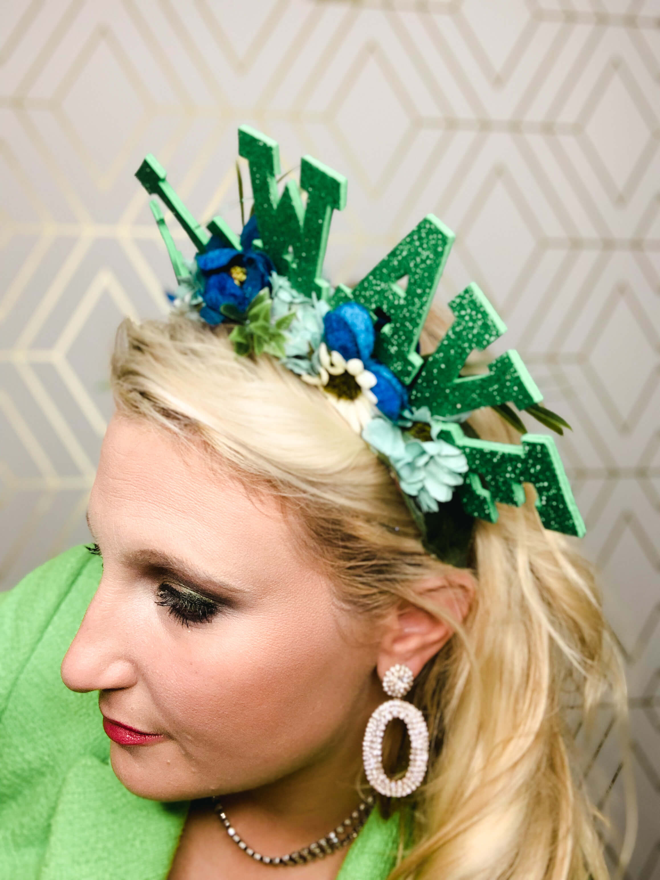 Tulane Roll Wave Flower Crown - Crowned By Ellie